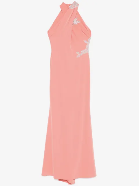 CRISTALLINI stretch-crepe maxi dress