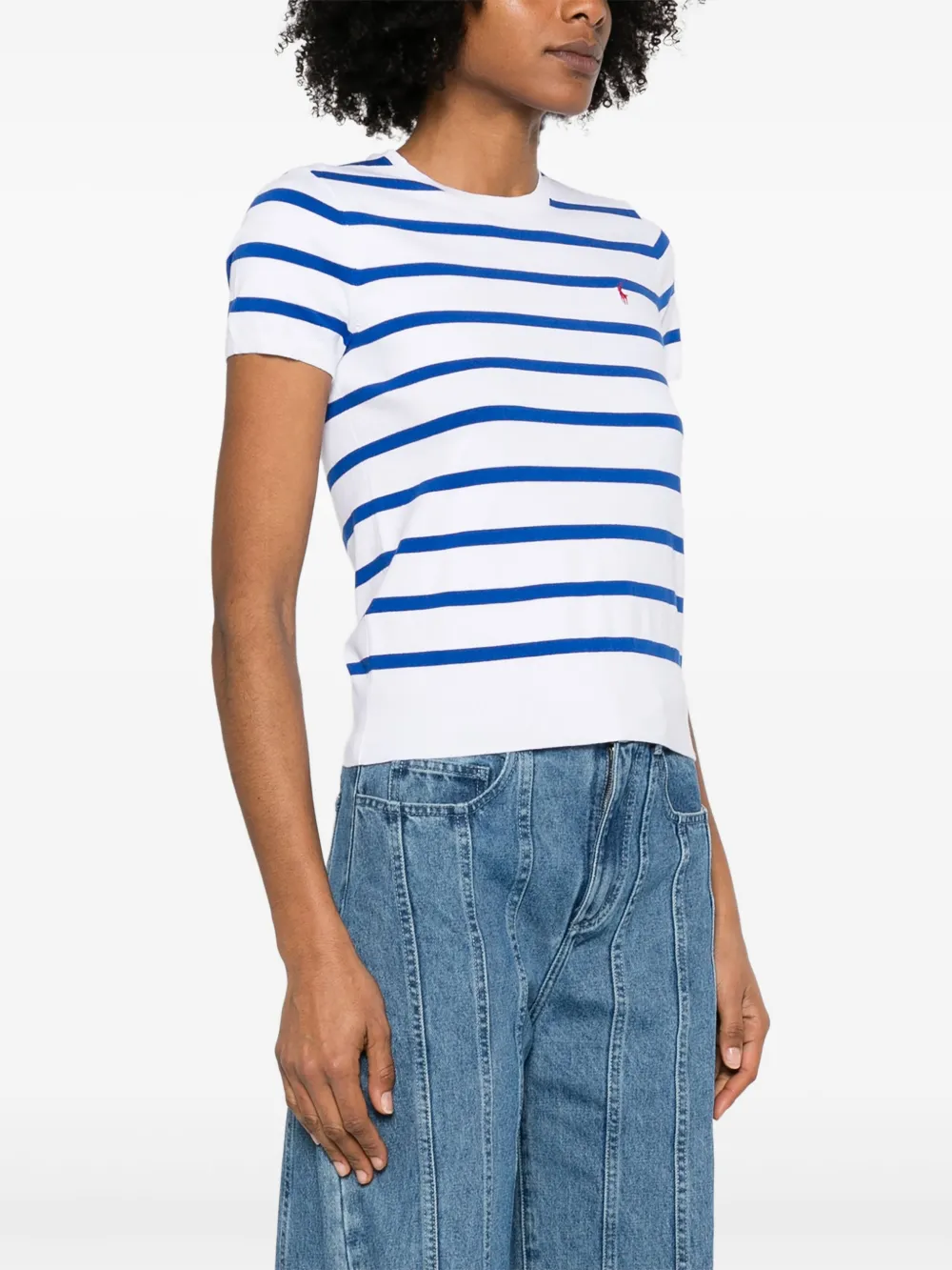 Polo Ralph Lauren Gestreept T-shirt Blauw