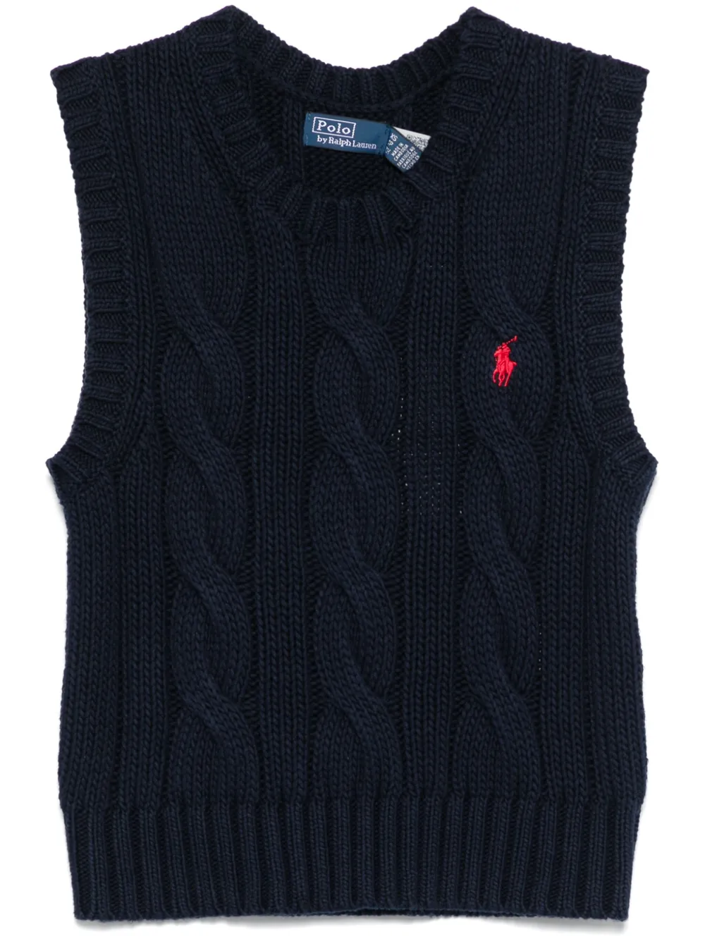 Polo Ralph Lauren Kabelgebreide spencer Blauw
