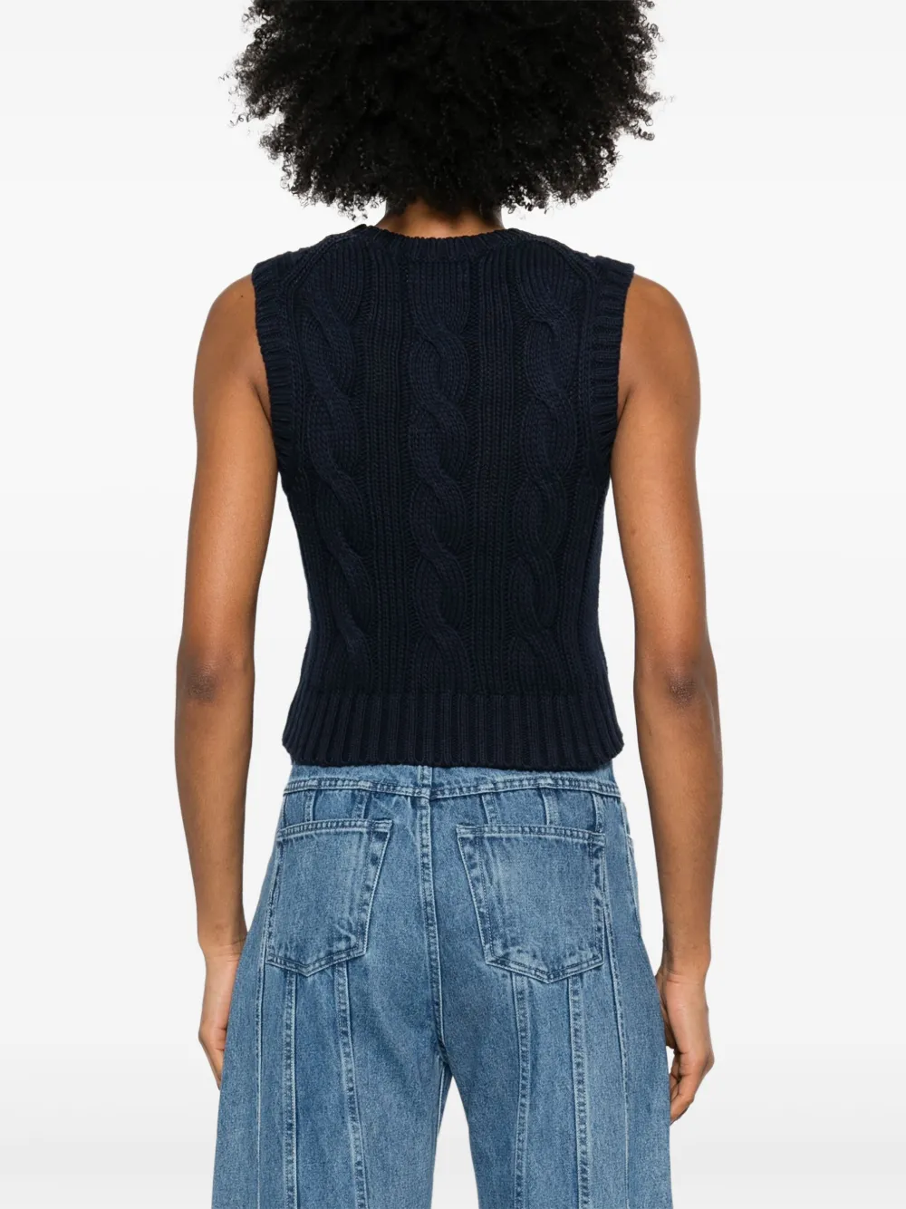 Polo Ralph Lauren Kabelgebreide spencer Blauw