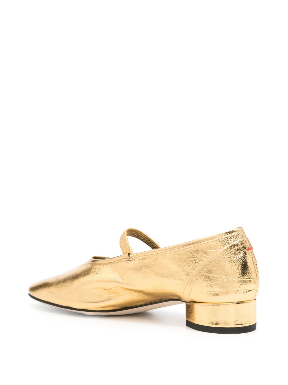 Aeyde 30mm leather pumps Gold