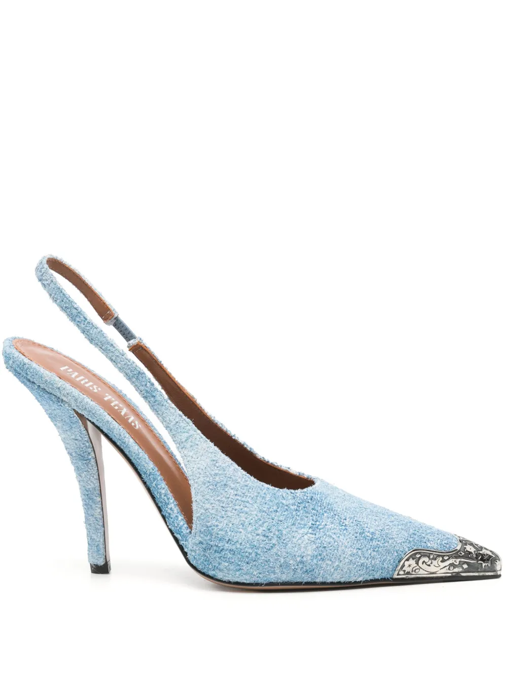 Paris Texas 105mm Jessica Western pumps Blue