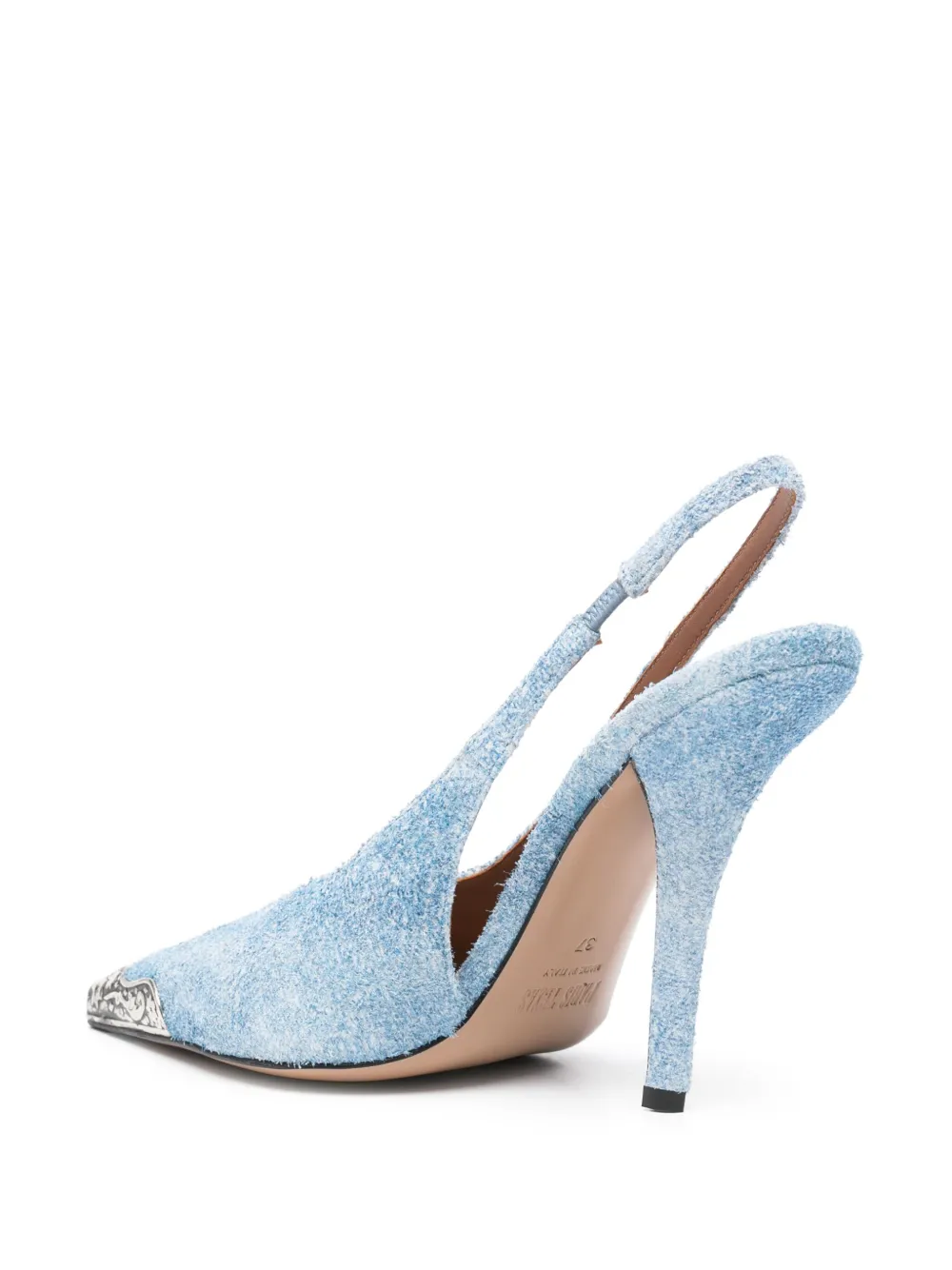 Paris Texas 105mm Jessica Western pumps Blue