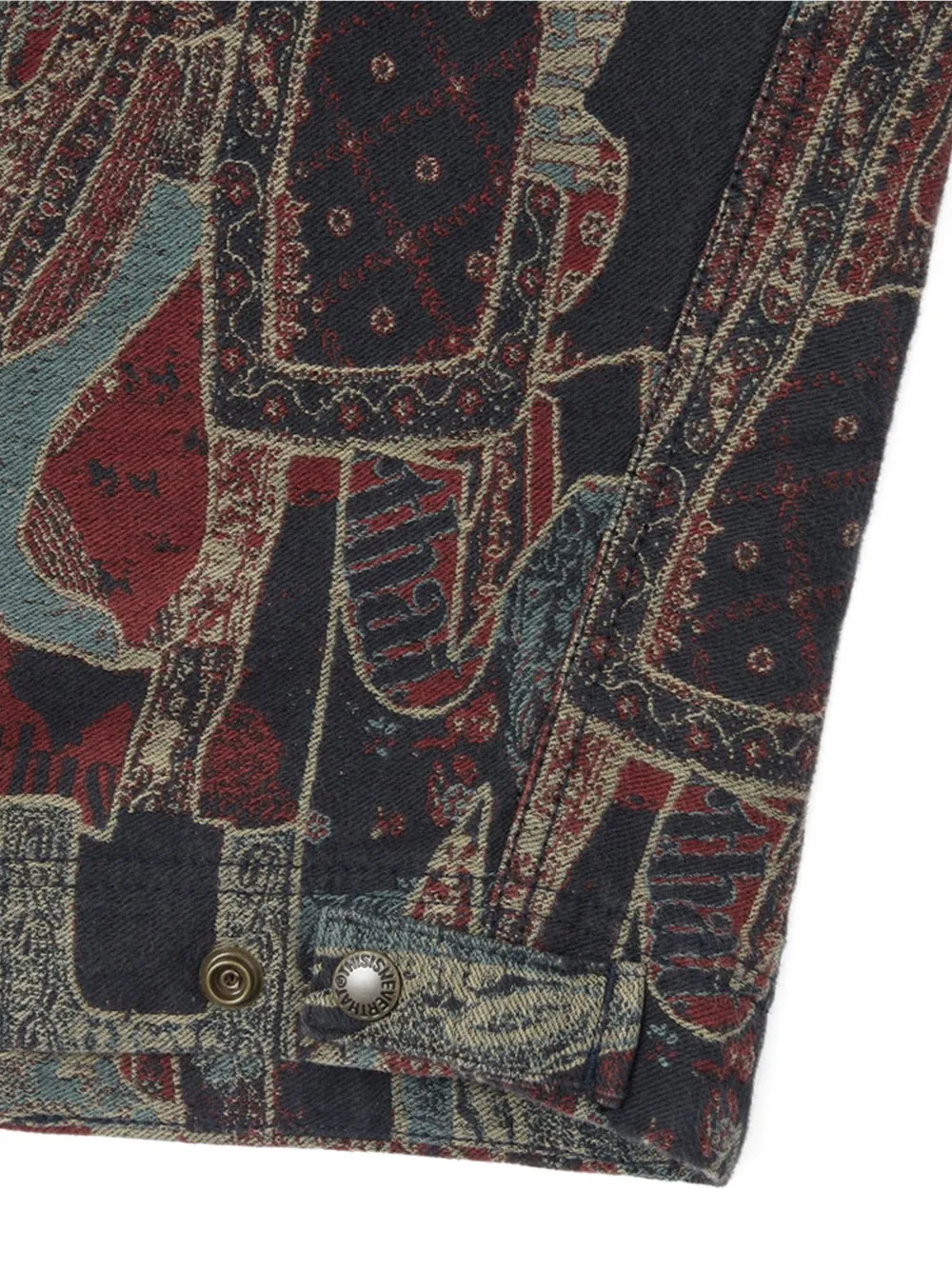 This Is Never That Crazy Work jack met paisley-patroon Blauw