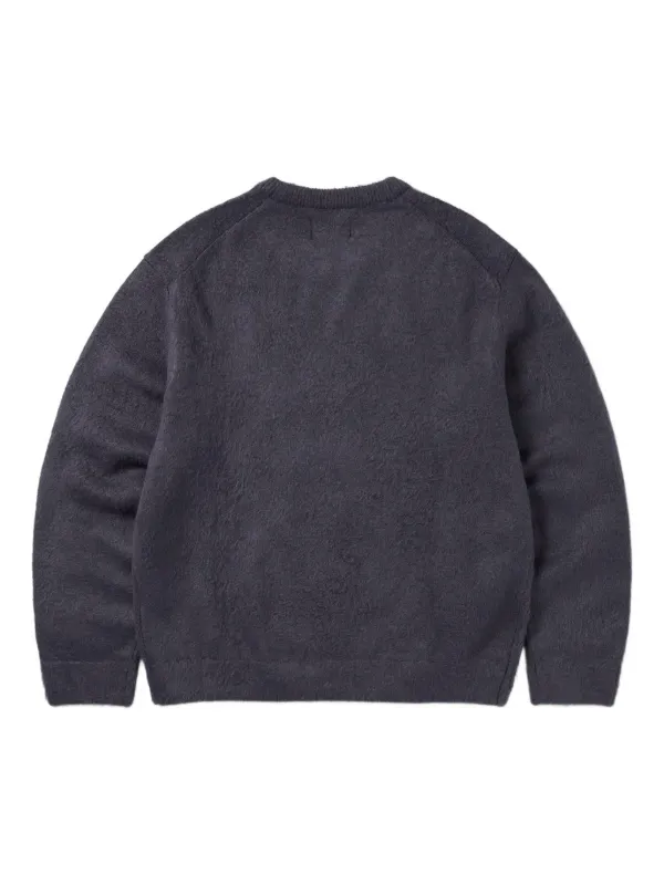 This Is Never That heart-logo Knit Sweater | Blue | FARFETCH