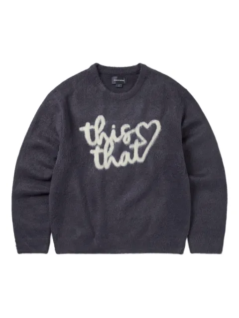 This Is Never That heart-logo knit sweater