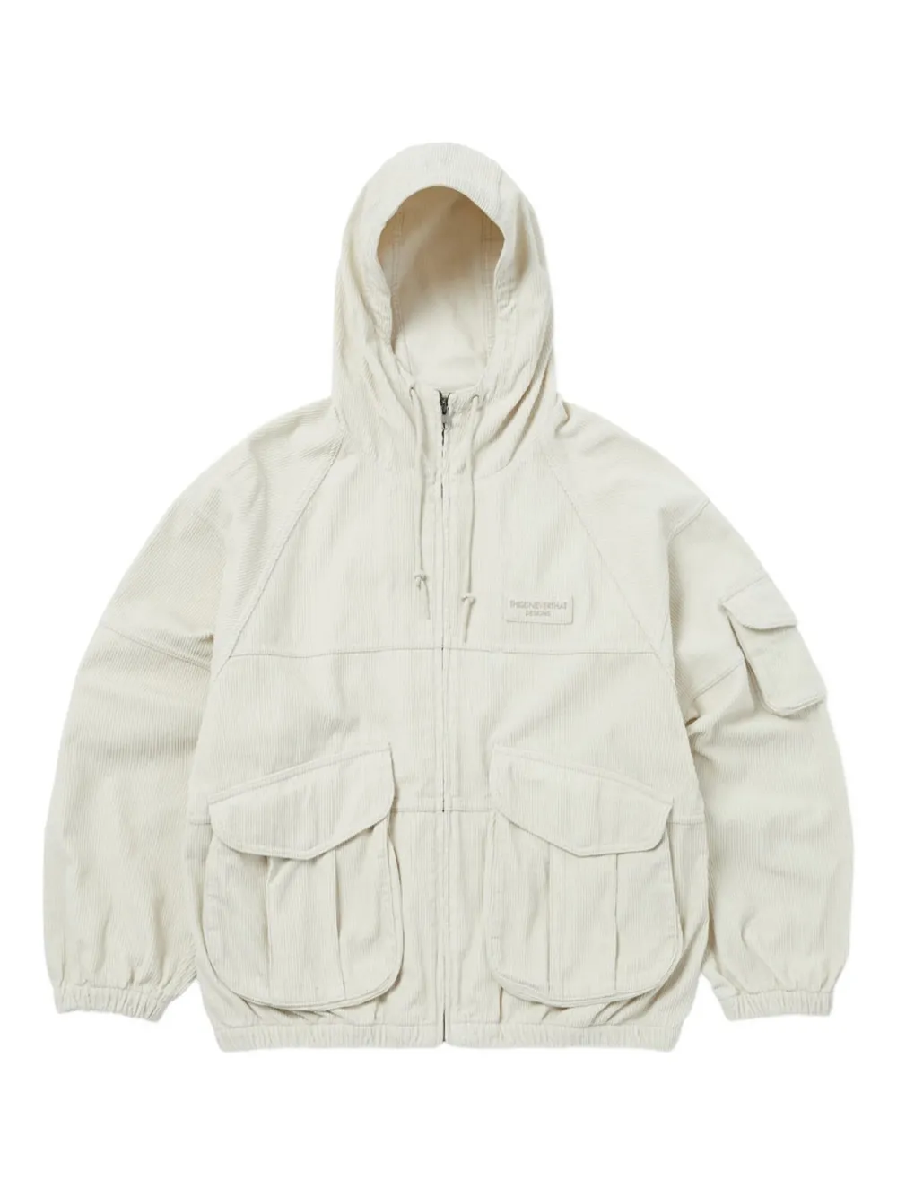 This Is Never That hooded corduroy field jacket | White | Image 1