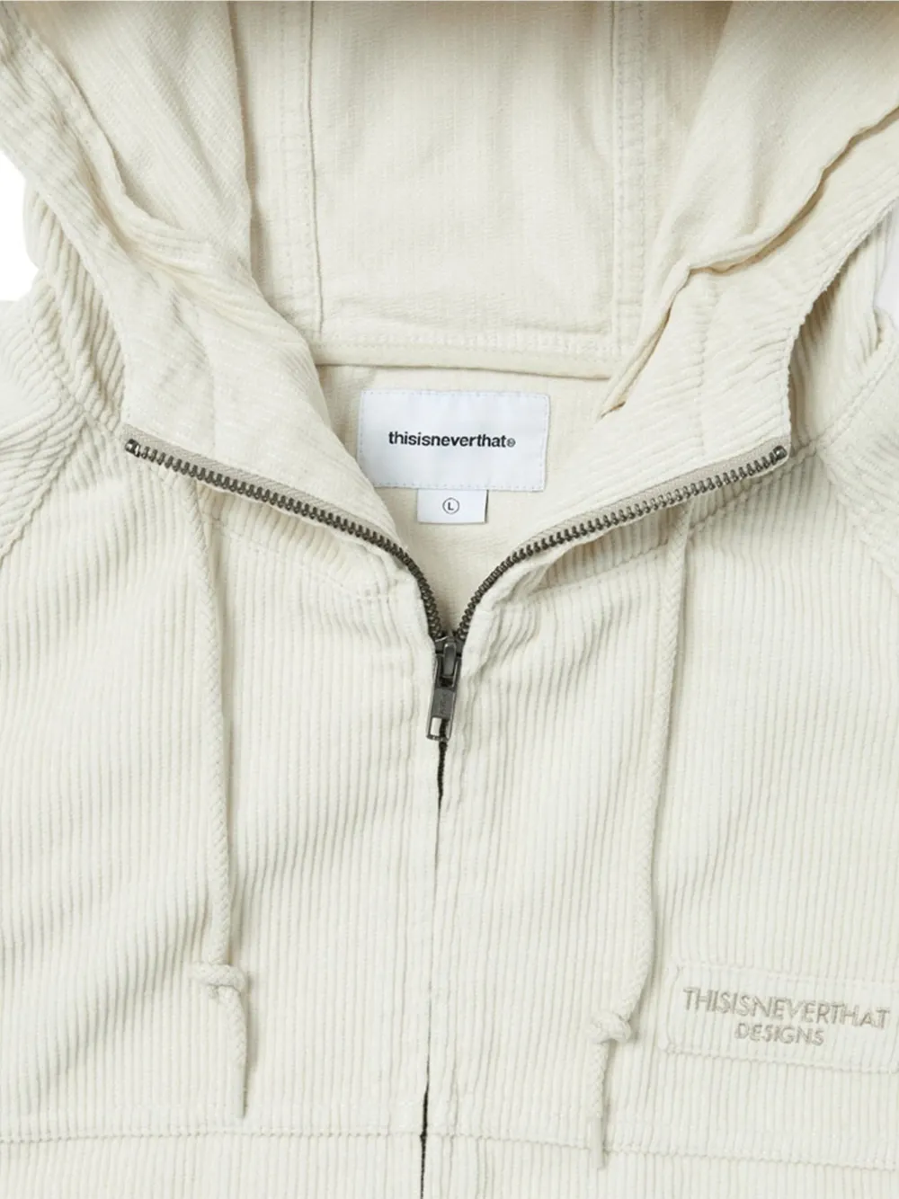 This Is Never That hooded corduroy field jacket Wit