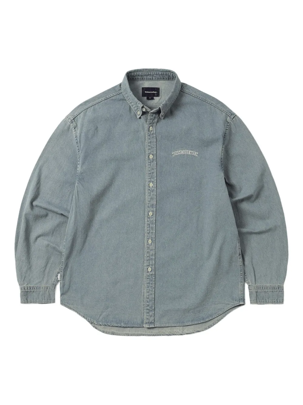 This Is Never That camisa vaquera con logo bordado | azul | Image 1