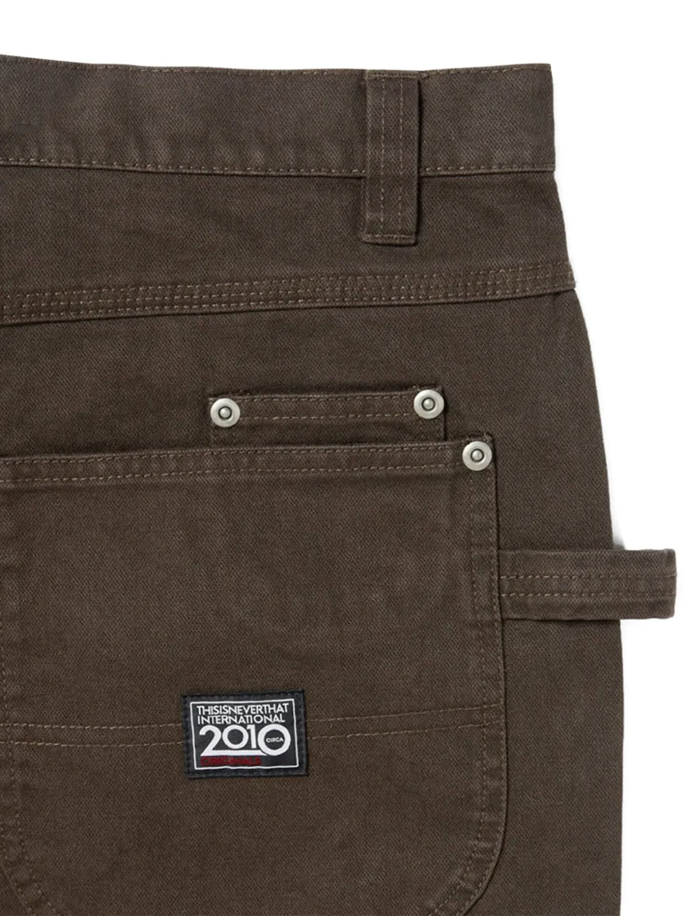 This Is Never That Broek met vlakken Bruin