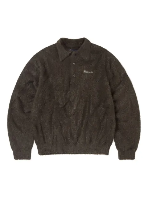 This Is Never That shaggy-knit polo shirt