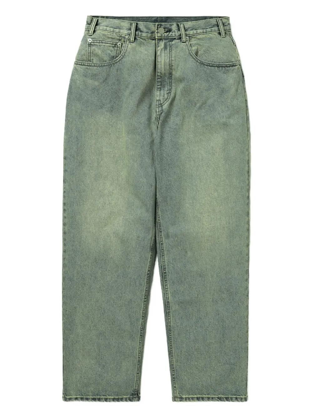 This Is Never That belt-loops jeans | Green | Image 1