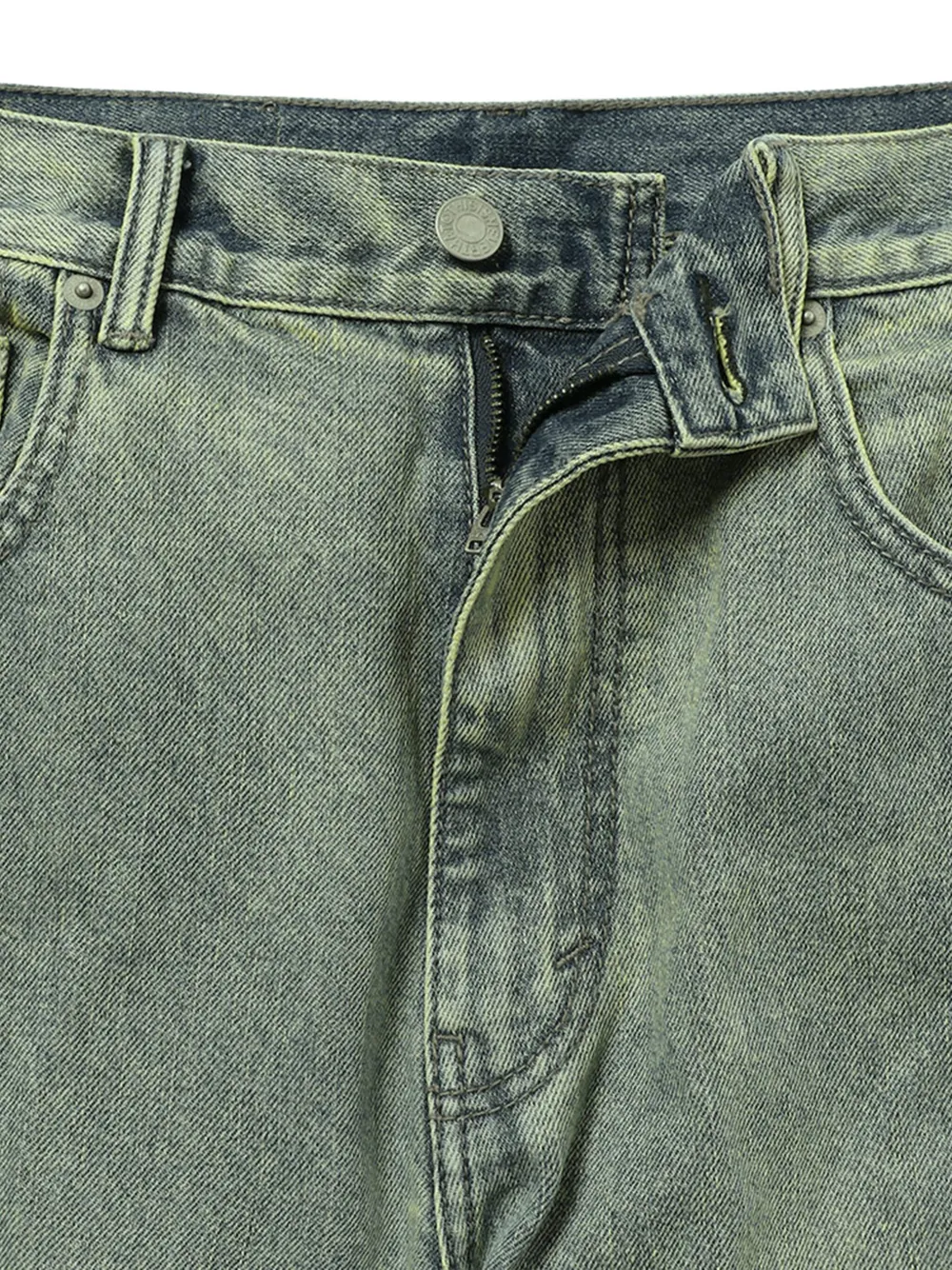 This Is Never That Jeans met riemlussen Groen