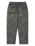 This Is Never That graphic-print drawstring trousers - Blue