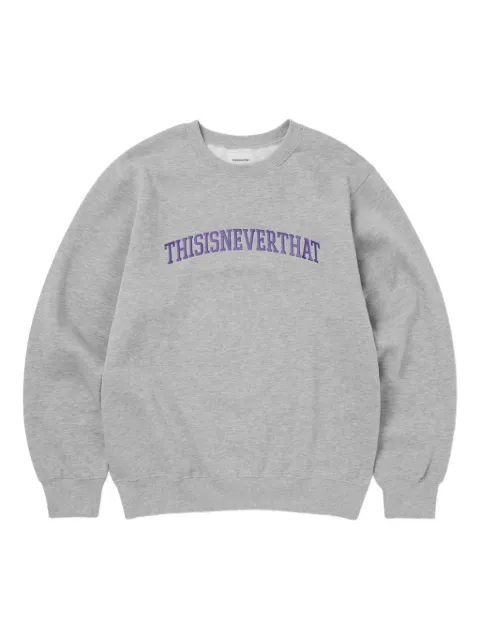 This Is Never That Arch logo-embroidered sweatshirt