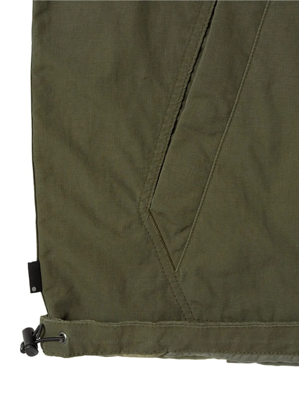 This Is Never That half-zip panelled jacket Groen