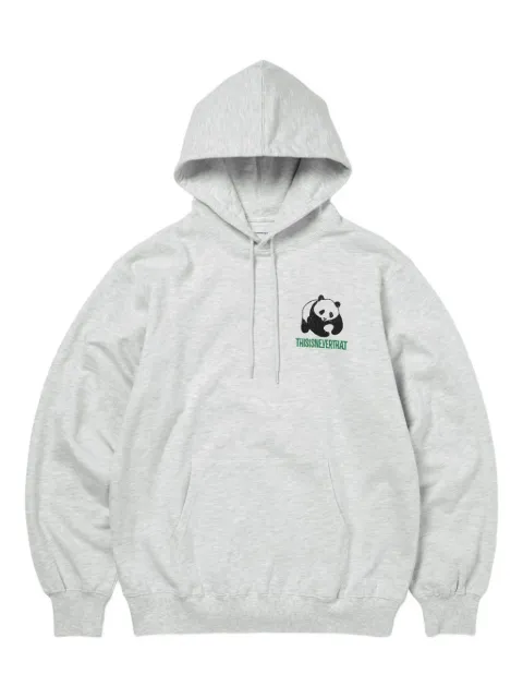 This Is Never That panda print hoodie
