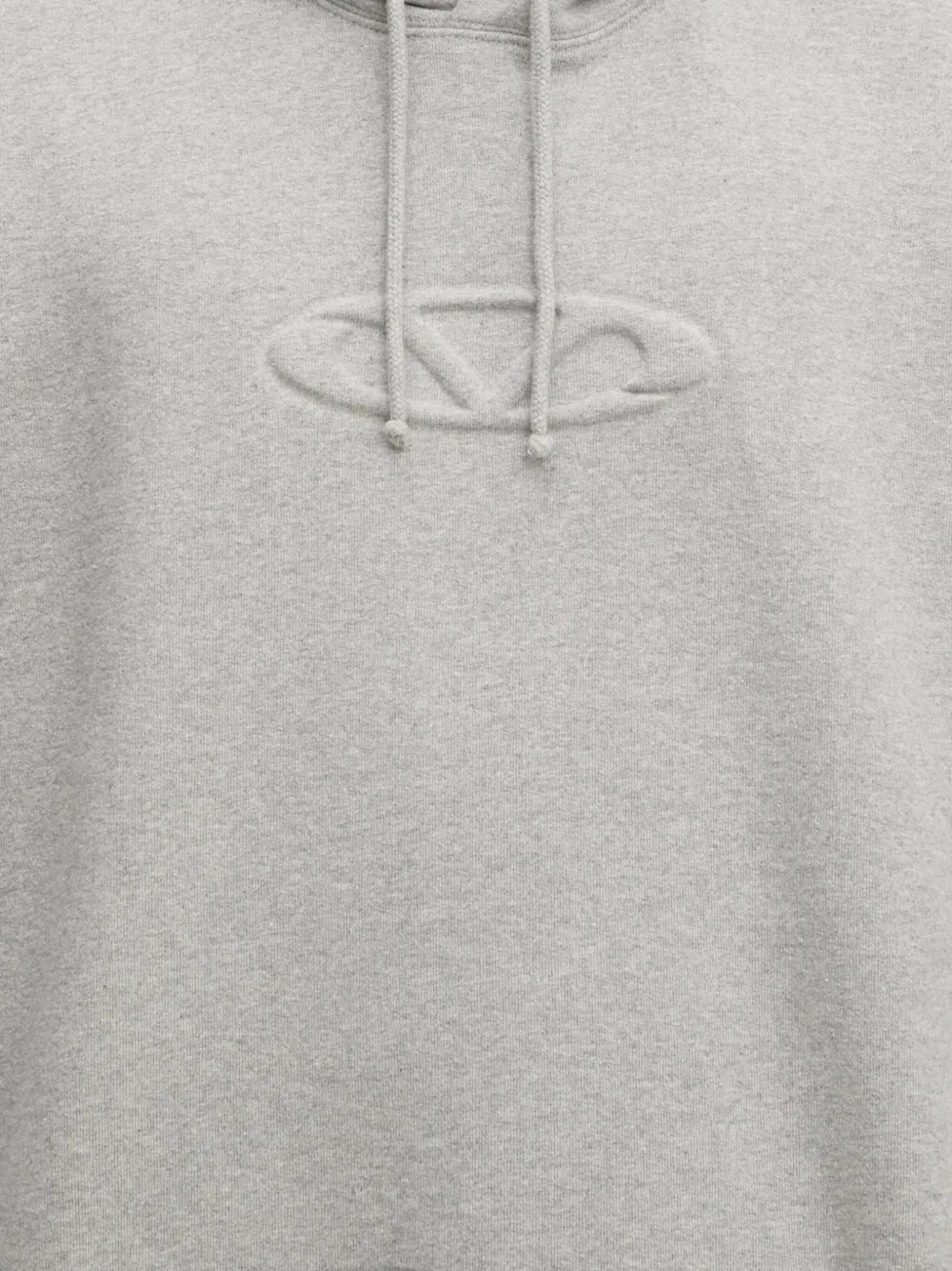 VETEMENTS logo-embossed hoodie Grijs