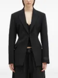 VETEMENTS logo-patch blazer - Black