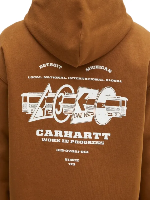 Carhartt WIP ジップアップ パーカー | ブラウン | FARFETCH JP