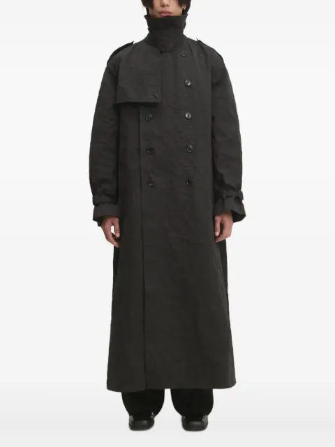 VETEMENTS double-breasted belted trench coat