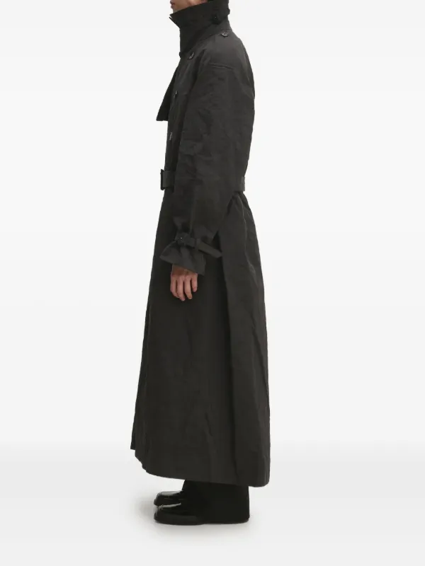 ダブルブレスト トレンチコート ブラック ダブルブレストトレンチコート - ブラック - レディース | H&M JP