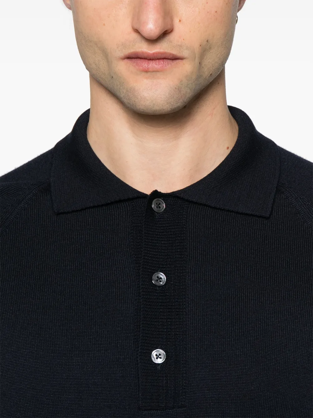 TOM FORD Gebreide polotrui Blauw