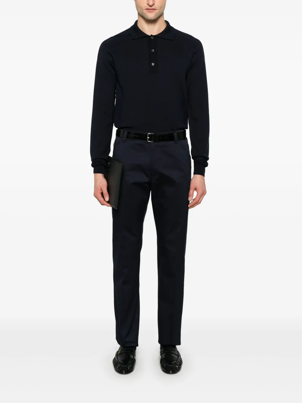 TOM FORD Gebreide polotrui - Blauw