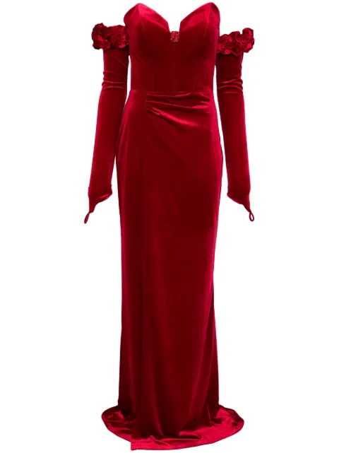 CRISTALLINI vestido largo Brigitte