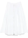 Semicouture Asia midi skirt - White