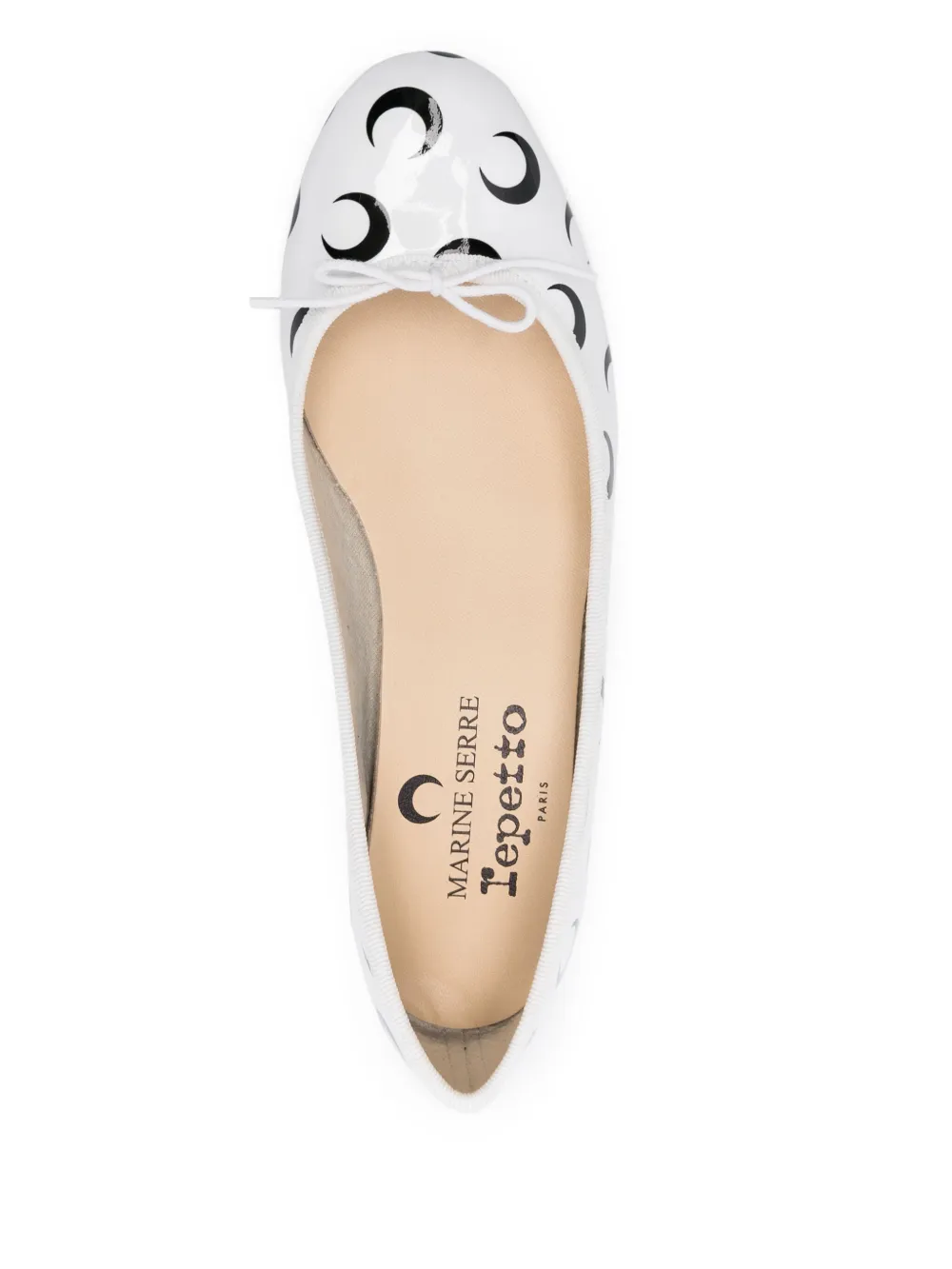 Marine Serre x Repetto 35 mm Camille pumps Wit