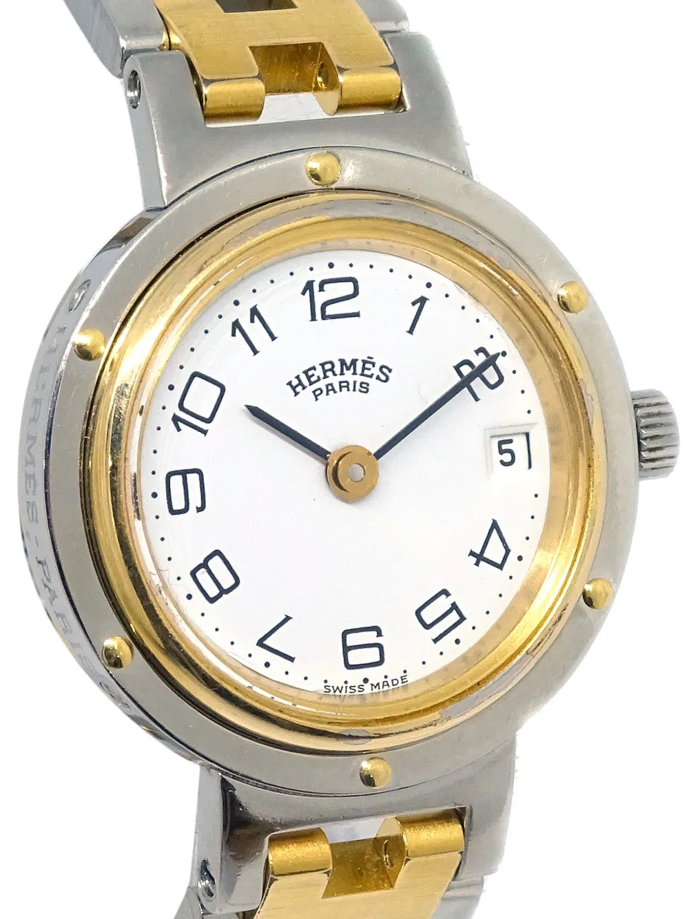 Hermès Pre-Owned 1980-1990s Clipper 23 mm horloge - Wit