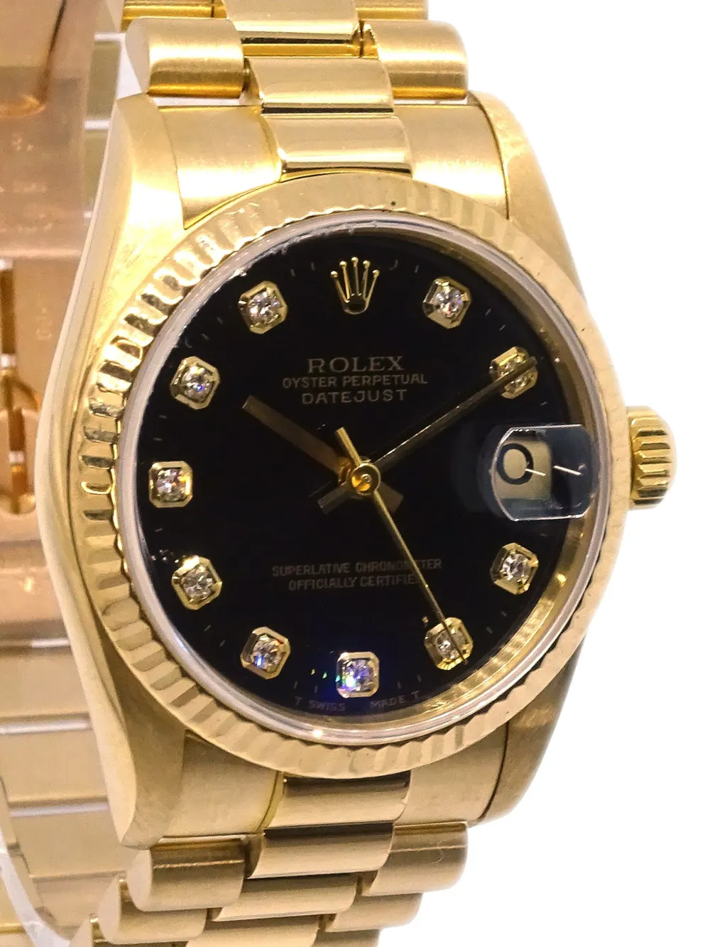 Rolex 1995 18KT yellow gold Oyster Perpetual Datejust diamonds 29mm | Pre-Owned | Image 2