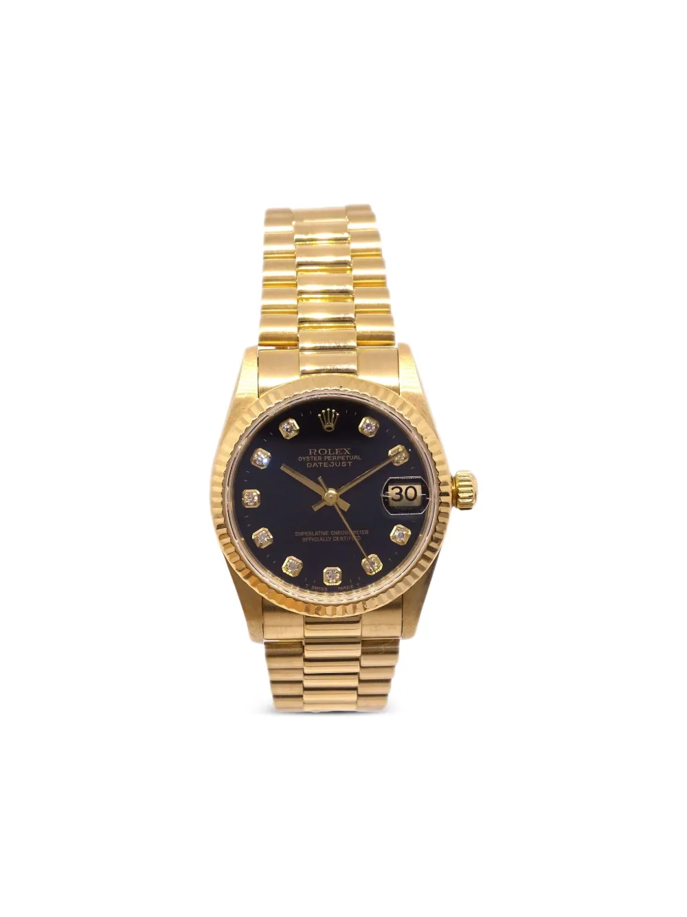Rolex 1995 18KT yellow gold Oyster Perpetual Datejust diamonds 29mm | Gold | Image 1