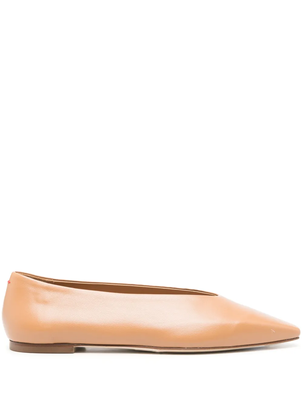 Aeyde Betty ballet flats Brown