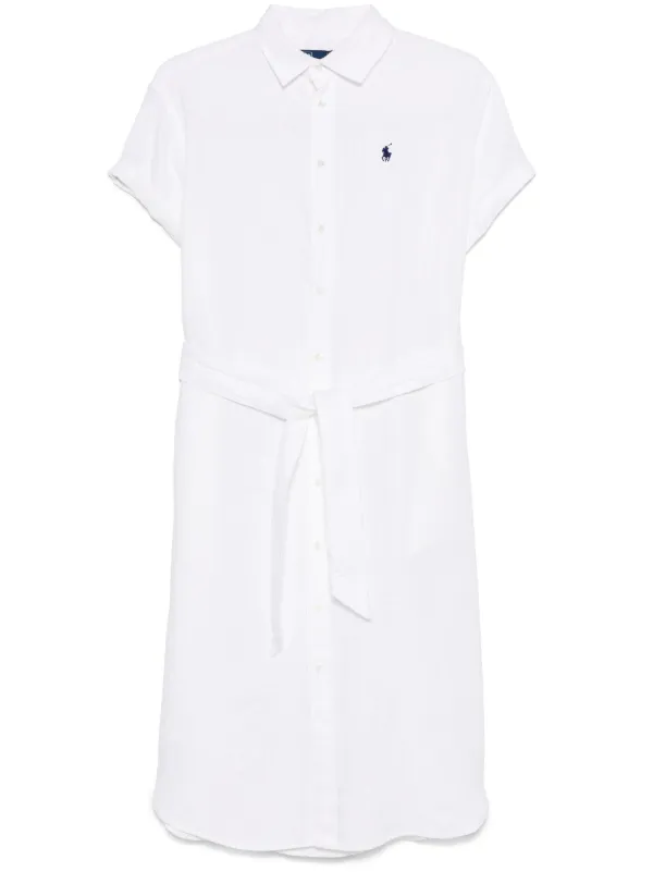 knee length dresses for ladies Urban Outfitters UO Spencer Polo Shirt Midi Dress – White Chocolate Couture main image 1