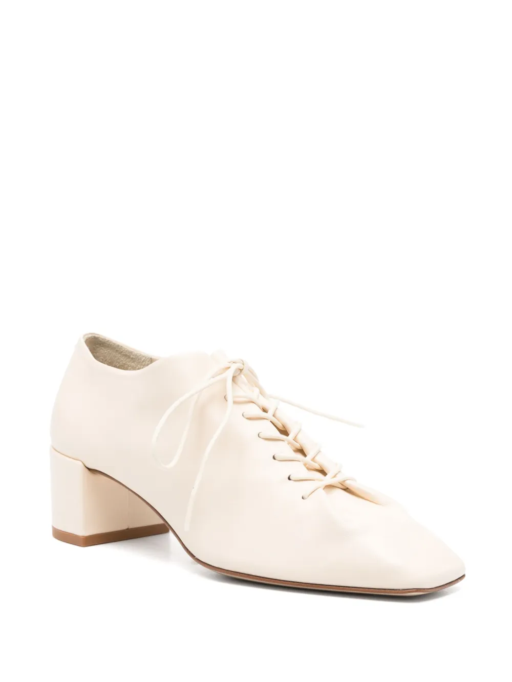 Aeyde 50mm leather pumps Neutrals