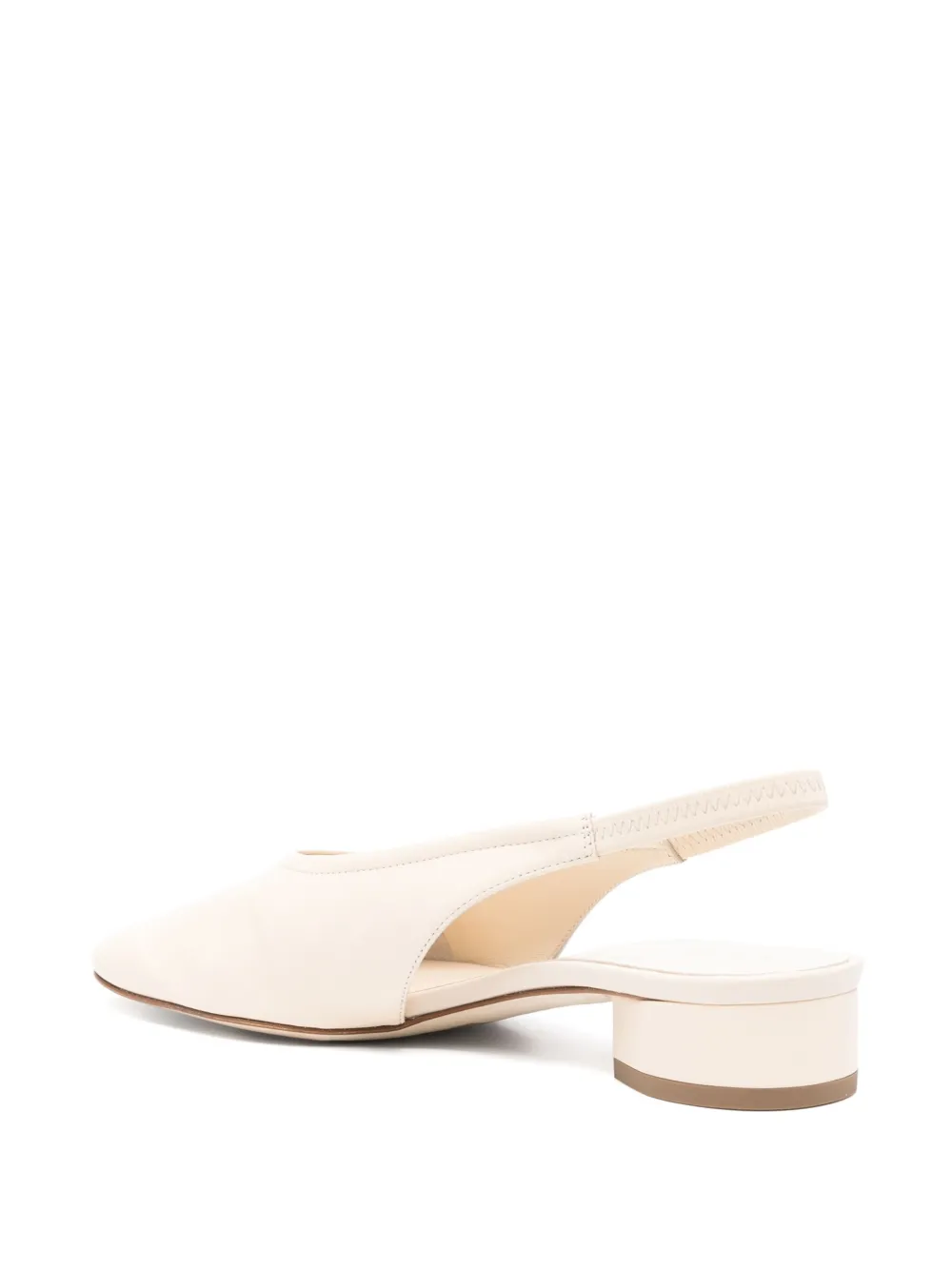 Aeyde 35mm leather slingback pumps Neutrals