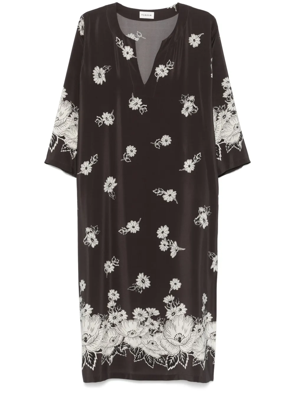 P.A.R.O.S.H. Steven maxi-jurk Zwart