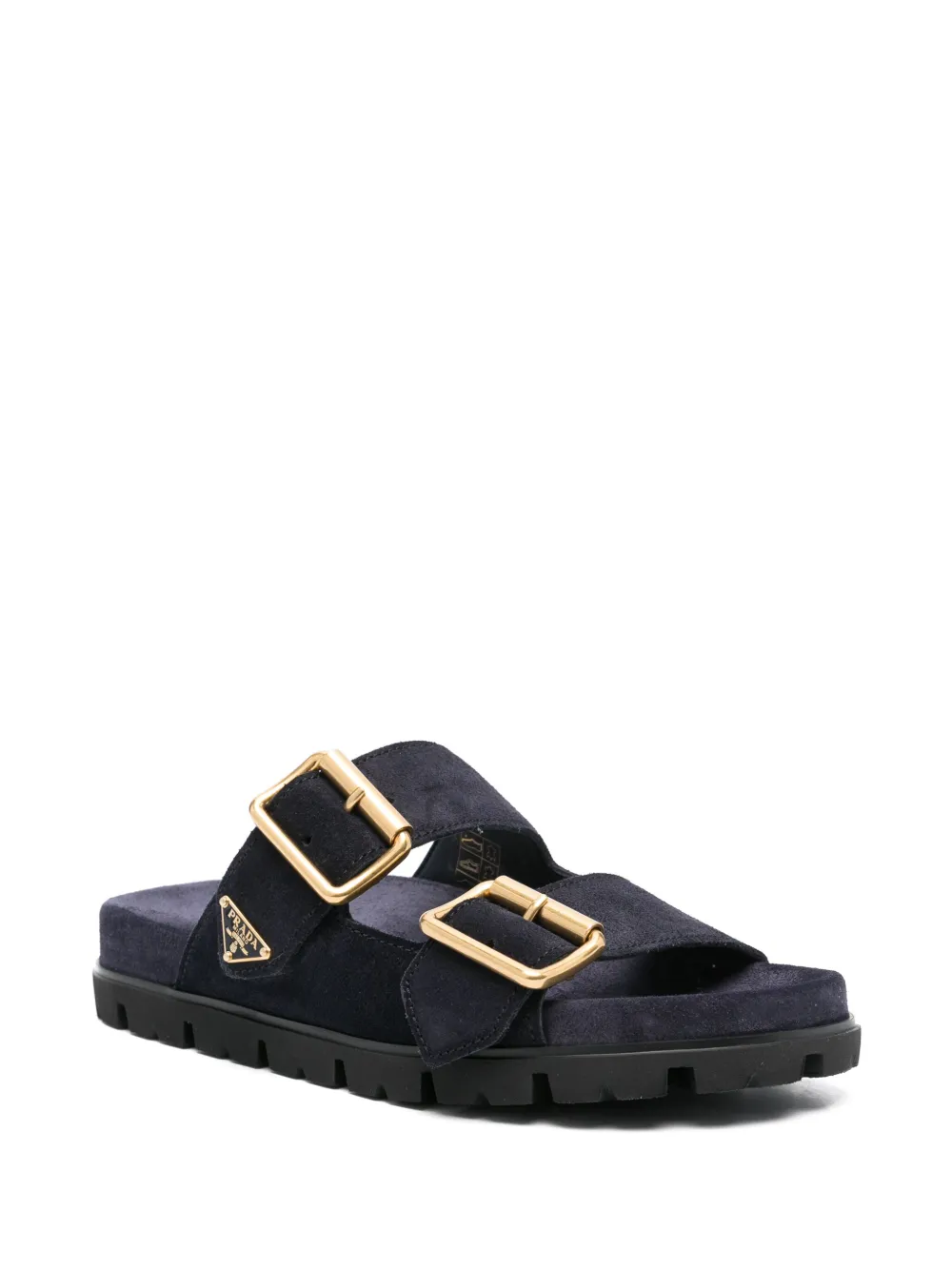 Prada Suède sandalen - Blauw