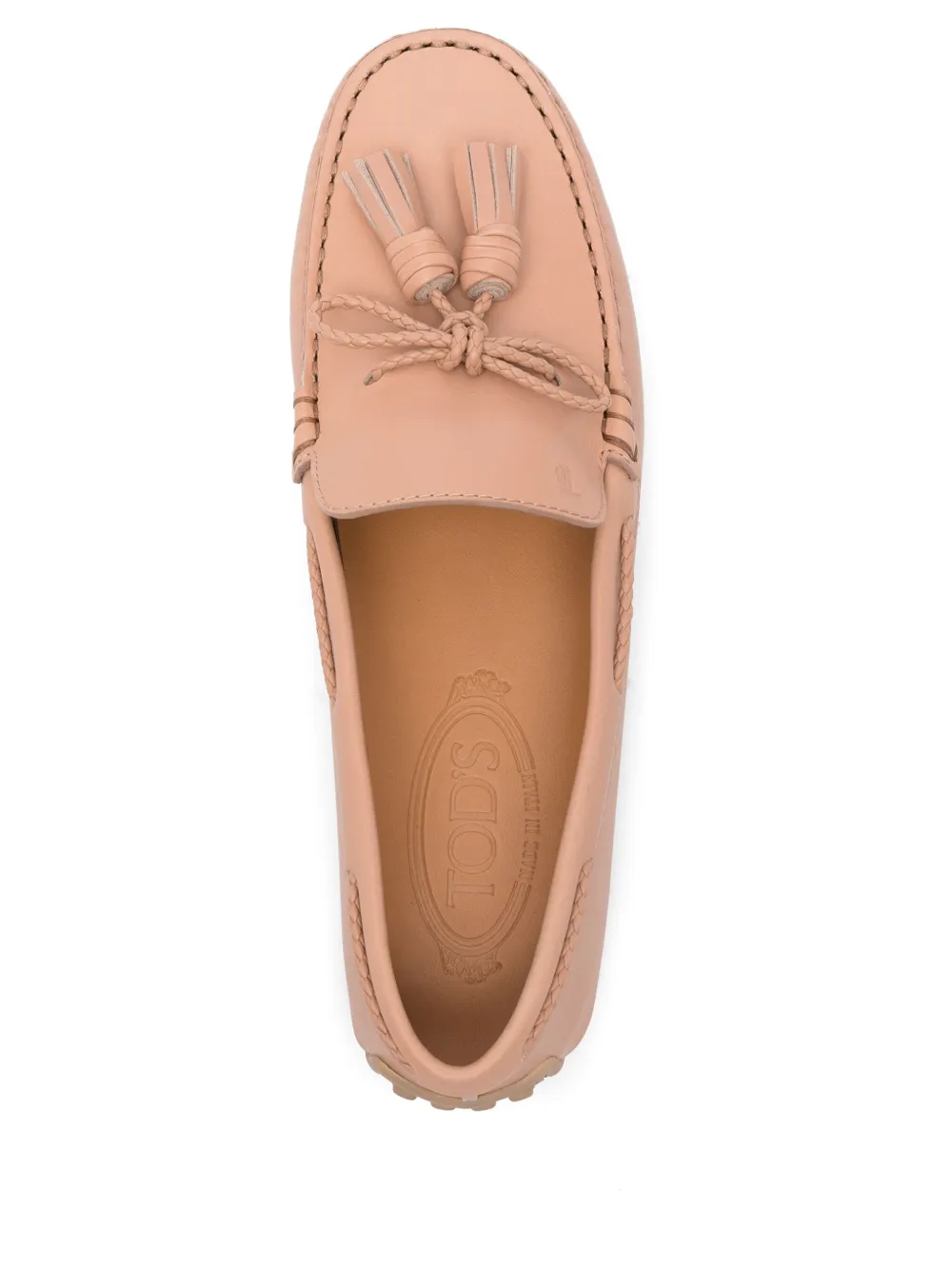 Tod's tassel-detail loafers Pink
