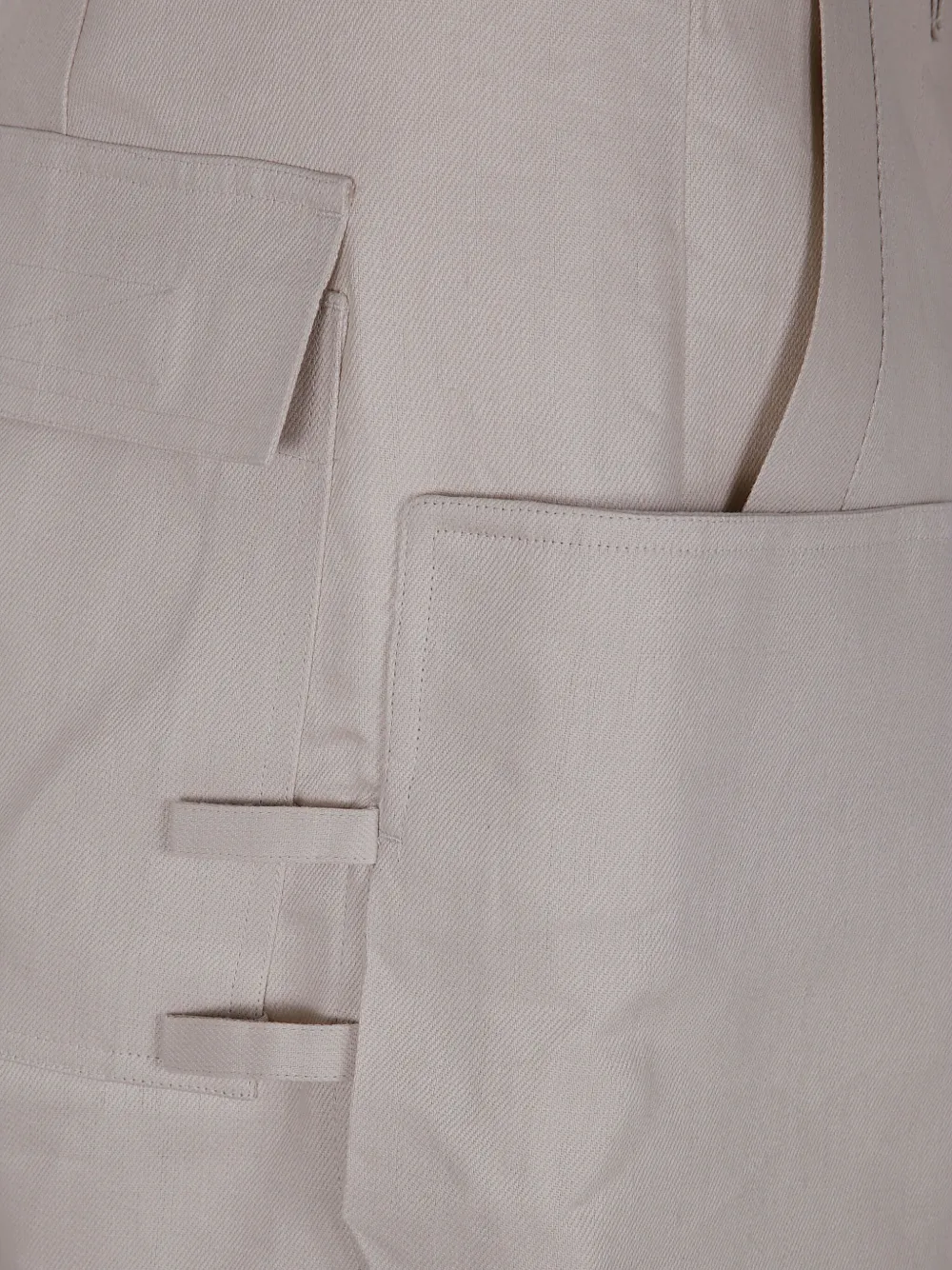 Rick Owens High waist broek Beige