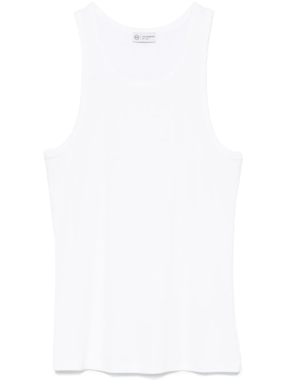 Ag Jaxon Ribbed Tank In White