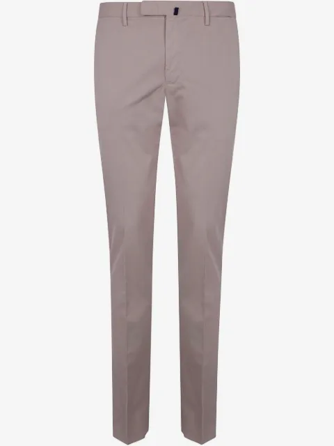Incotex pressed-crease chino trousers