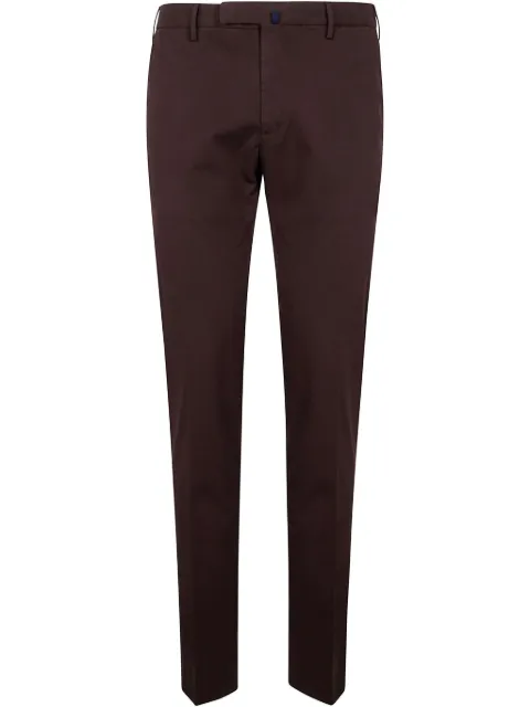 Incotex pressed-crease chino trousers