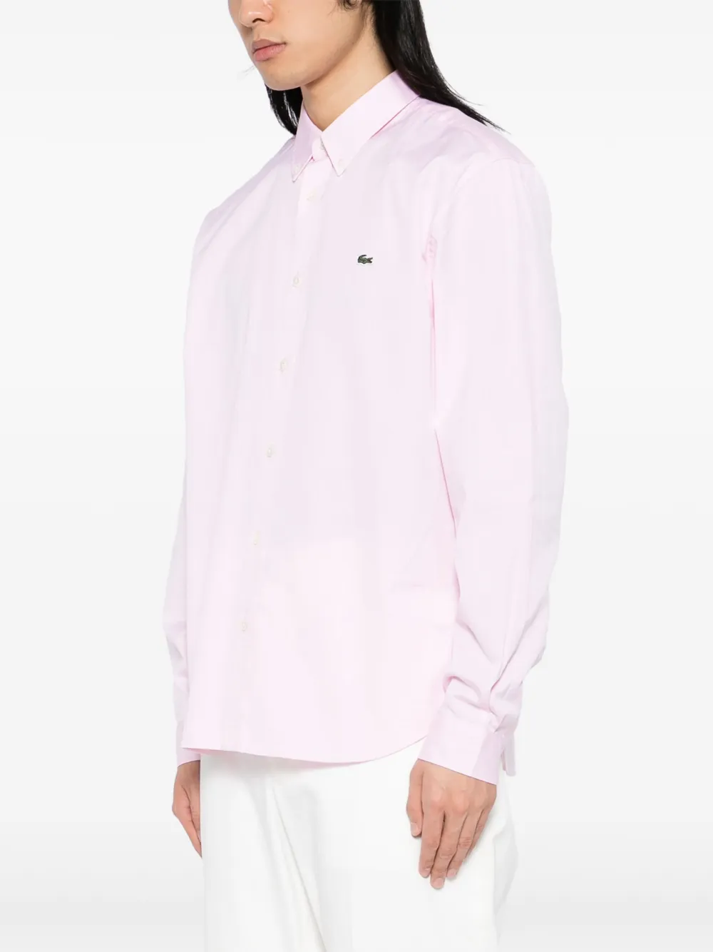 Lacoste Katoenen overhemd Roze
