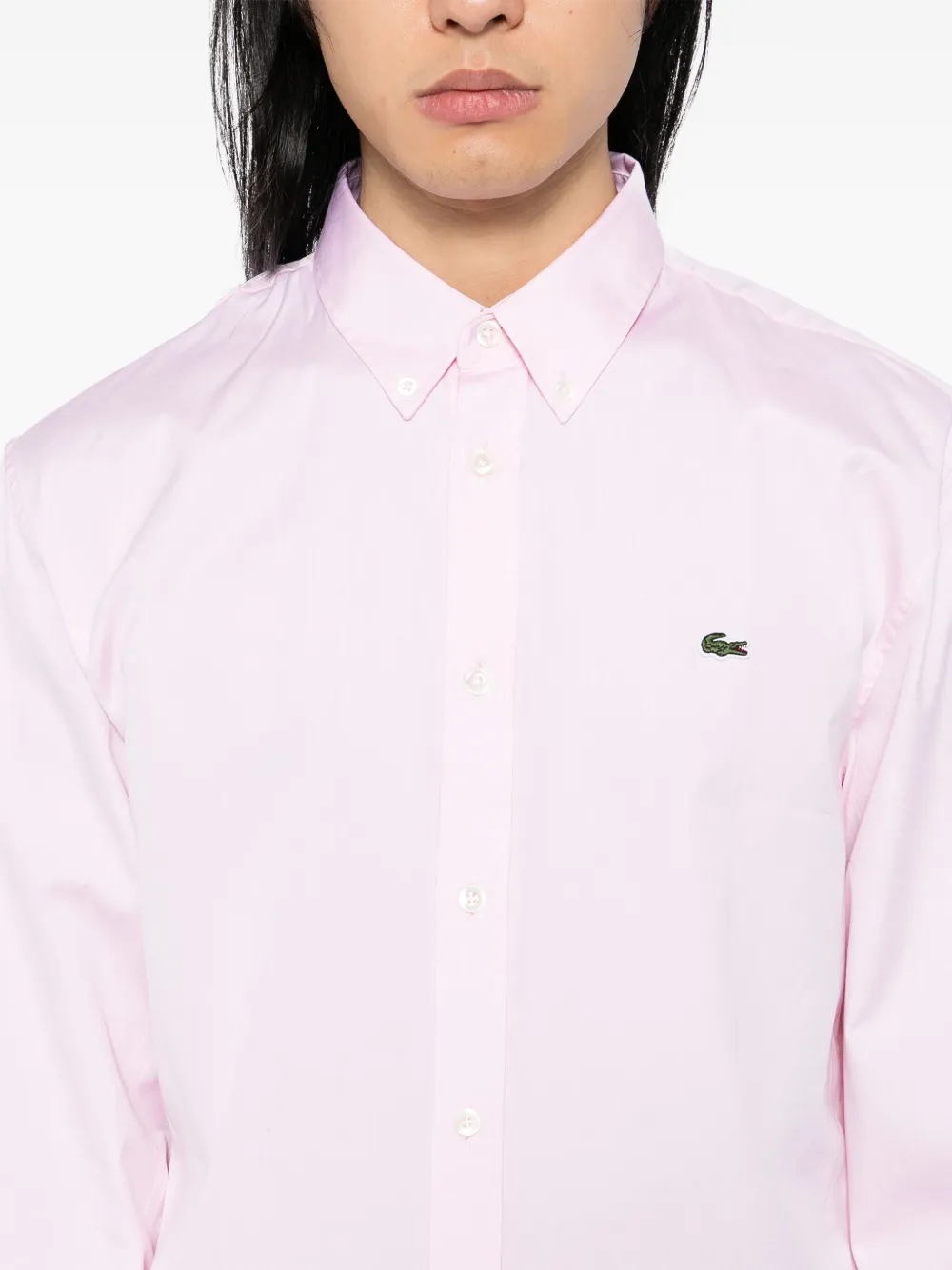 Lacoste Katoenen overhemd Roze