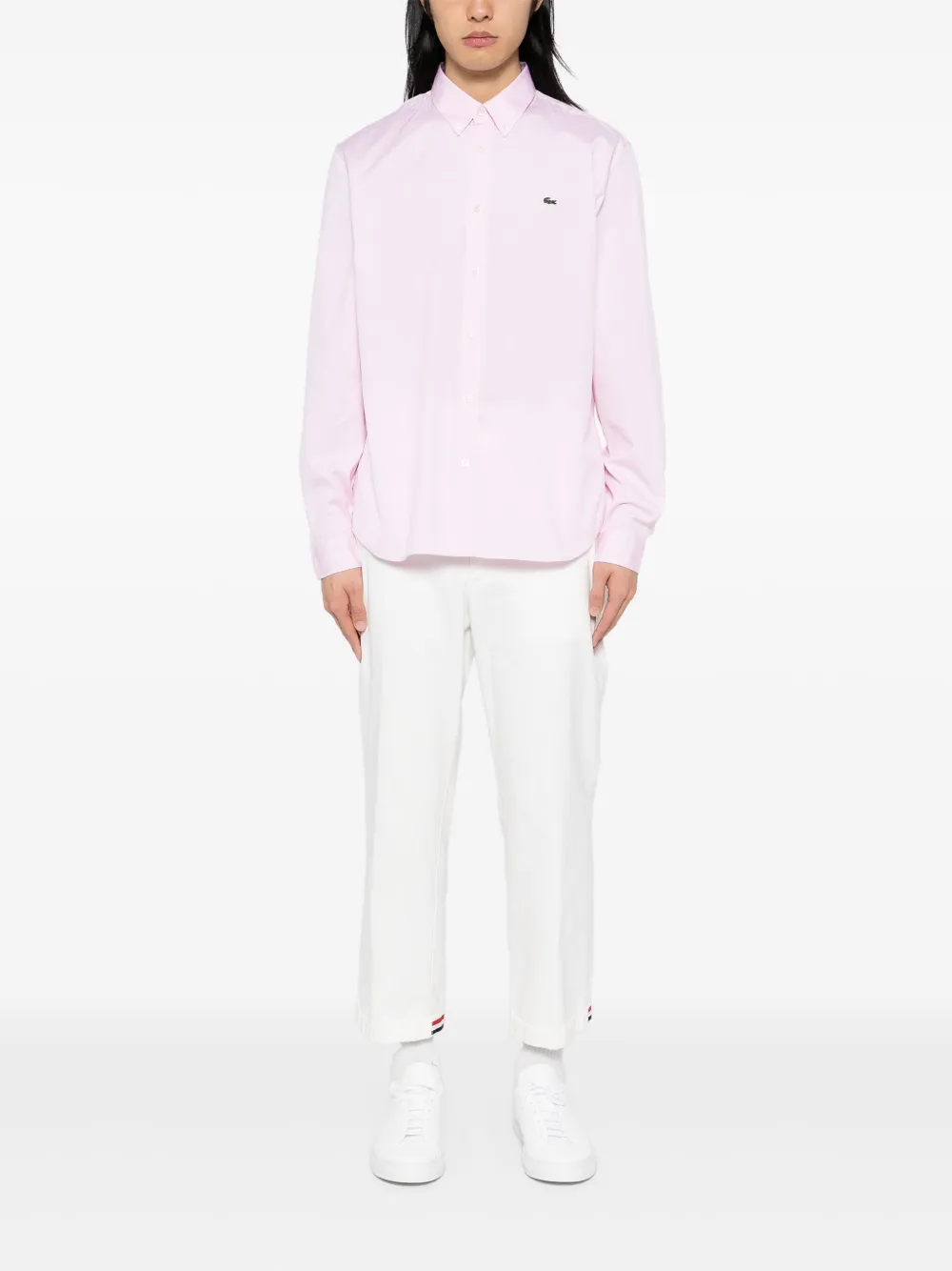 Lacoste Katoenen overhemd - Roze