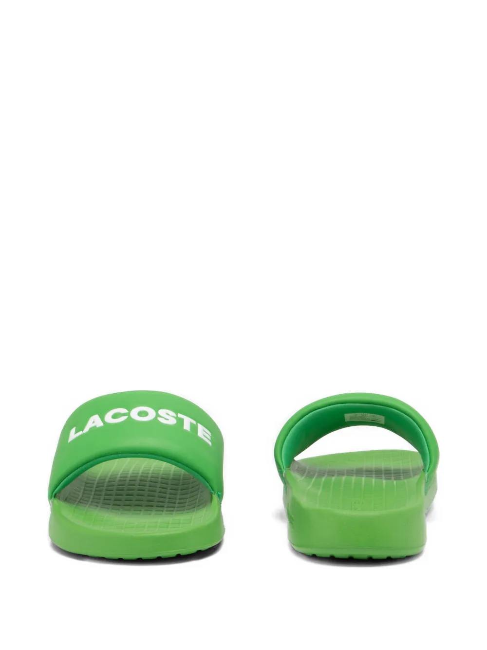 Lacoste Serve Logo-embossed Slider In Green