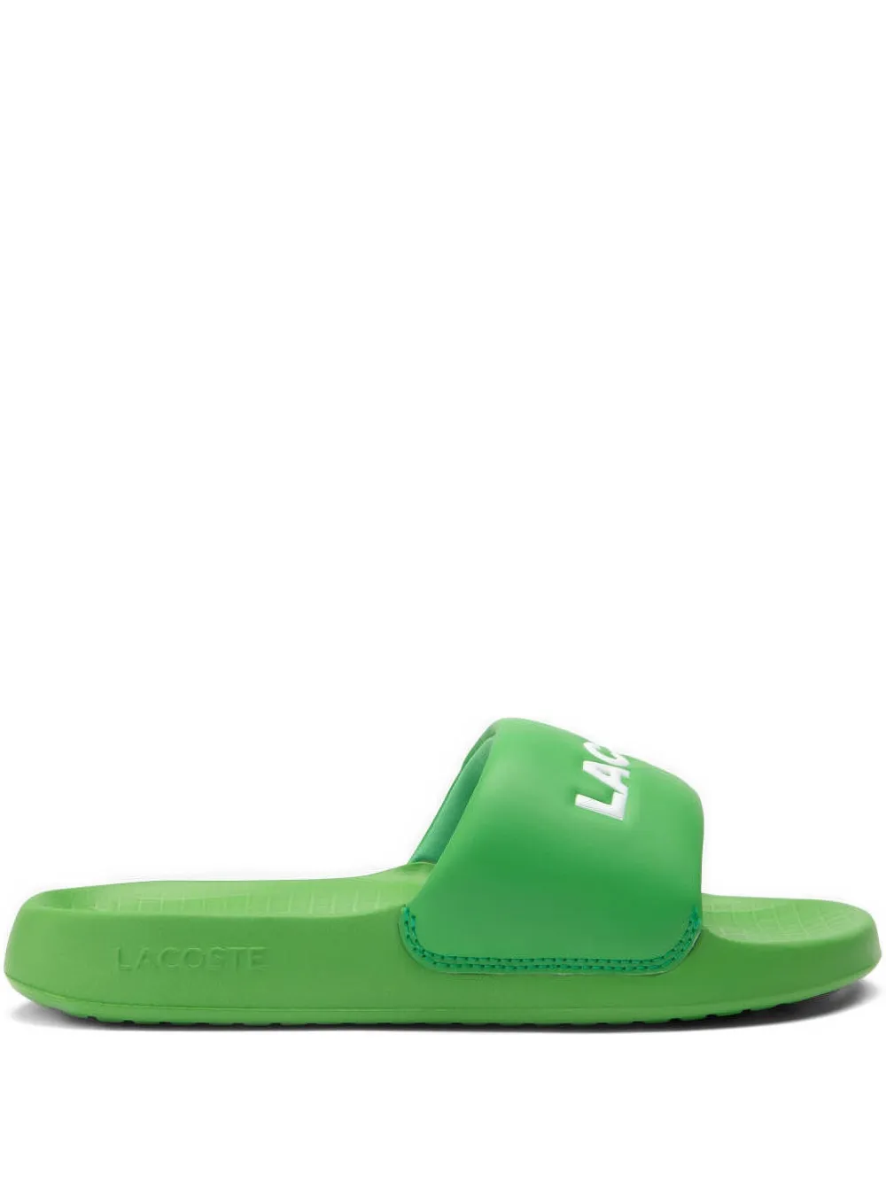 Lacoste Slippers met logo-reliëf Groen